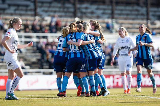 Djurgårdens spelare jublar