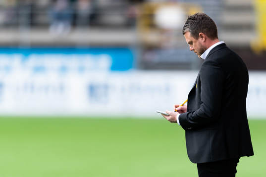 Elfsborgs manager Jimmy Thelin är fundersam