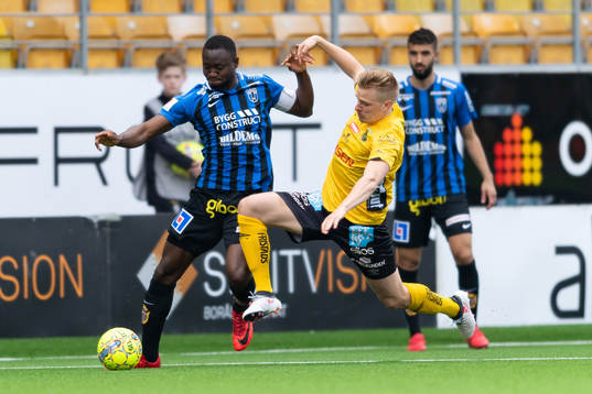 Elfsborgs Per Frick och Sirius Moses Ogbu