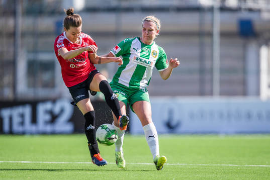 Hammarbys Frida Sjöberg och Limhamn Bunkeflos Saga
