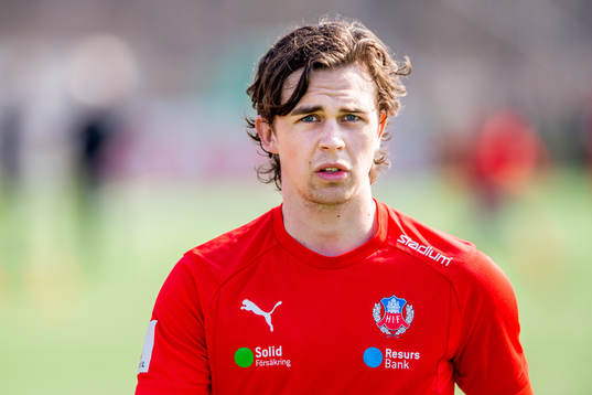 Helsingborgs Rasmus Rosenqvist före en fotbollsmatch i