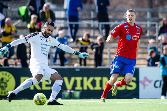 Frejs Adam Grandén och Helsingborgs Alex Timossi Andersson
