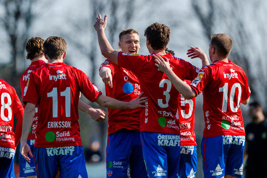 Helsingborgs Andri Rúnar Bjarnason jublar