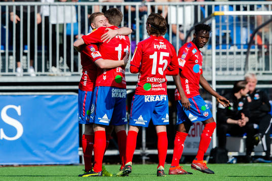 Helsingborgs Darijan Bojanic jublar