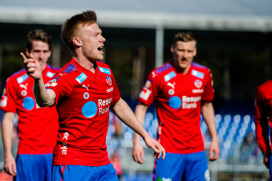 Helsingborgs Andreas Landgren  jublar
