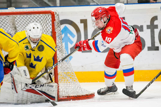 Sveriges Sebastian Trygg räddar ett läge från Rysslands