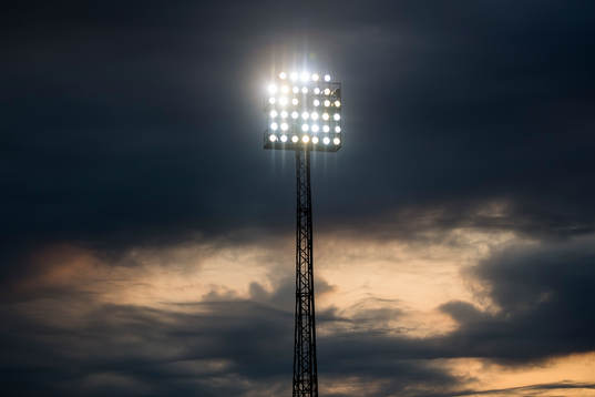 A floodlight at Sarpsborg stadion