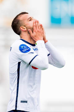 Zlatko Tripic of Viking reacts