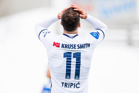 Zlatko Tripic of Viking reacts