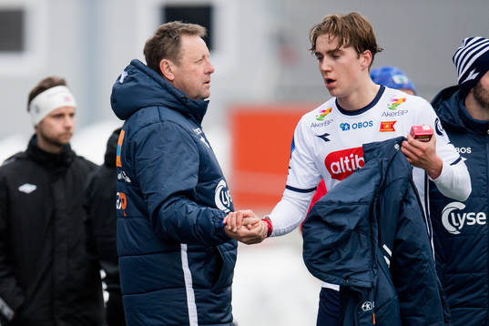 Bjarne Berntsen, head coach of Viking, and Kristian