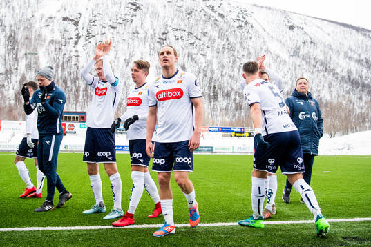 Tommy Høiland of Viking celebrates