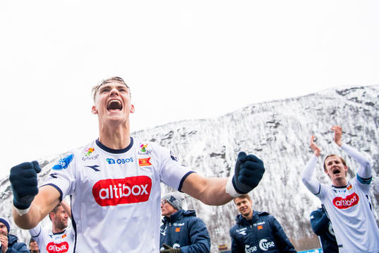 Markus Nakkim of Viking celebrates