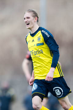Ängelholms Andreas Karlsson jublar