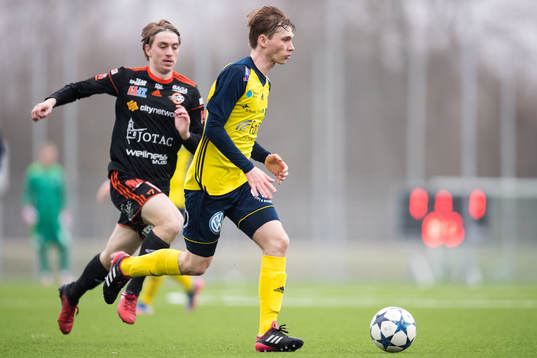 Karlskronas Adam Eriksson och Ängelholms Edvin Nilsson