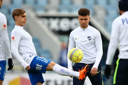 Norrköpings Arnor Sigurdsson och Jordan Larsson