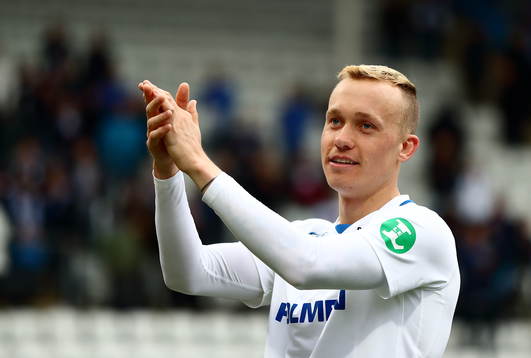 Norrköpings Gudmundur Thorarinsson jublar