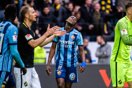 Djurgårdens Philana Tinotenda Kadewere deppar