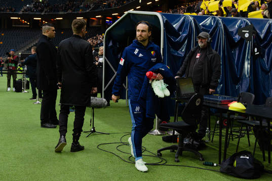 Djurgårdens Kevin Walker före fotbollsmatchen i