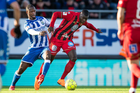 IFK Göteborgs Vajebah Kaliefah Sakor och Östersunds Ken