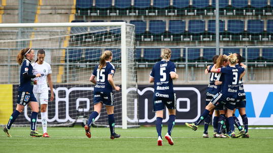 Linköpings spelare jublar