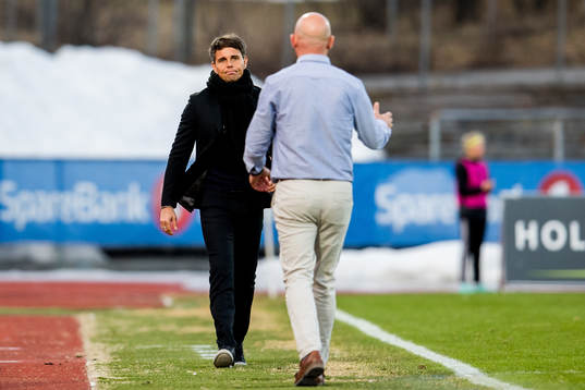 Simo Valakari, head coach of Tromsø, and Toni Ordinas,