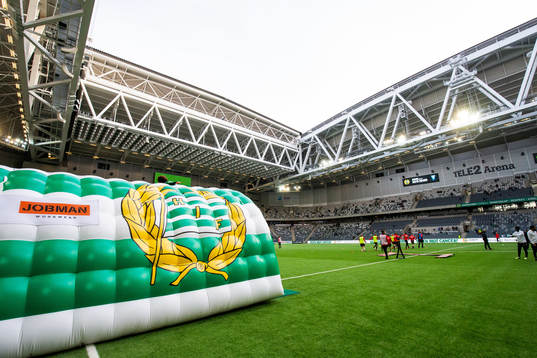 Hammarbys spelartunnel på Tele 2-Arena