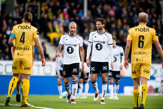 Tore Reginiussen of Rosenborg and Marius Lundemo of