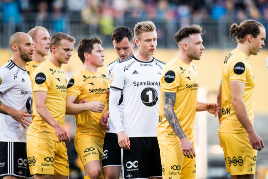 Tore Reginiussen of Rosenborg, Marius Lode of Bodø/Glimt,