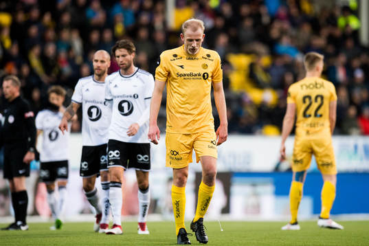 Vegard Leikvoll Moberg of Bodø/Glimt looks dejected