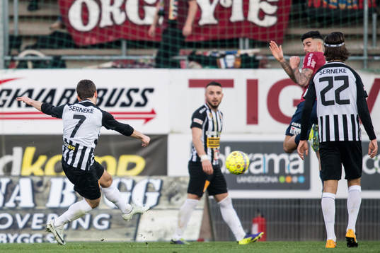 Landskronas Alexander Tkacz gör 1-1
