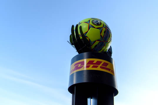 Matchbollen på en piedestal