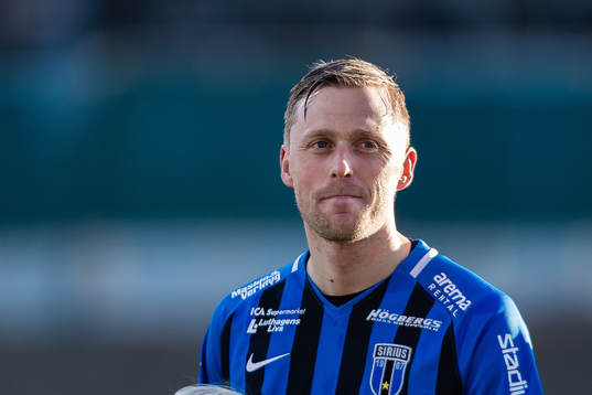 Sirius Christer Gustafsson innan fotbollsmatchen i