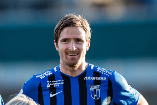 Sirius Jesper Arvidsson innan fotbollsmatchen i Allsvenskan