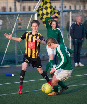 IFK Hässleholms Lukas Johnsson i juniormatchen mellan IFK