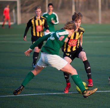 IFK Hässleholms Lucas Johnsson i juniormatchen mellan IFK