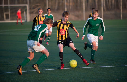 IFK Hässleholms Lucas Johnsson i juniormatchen mellan IFK