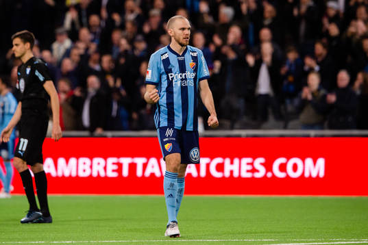 Djurgårdens Marcus Danielson jublar