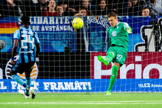 Malmö FFs målvakt Johan Dahlin