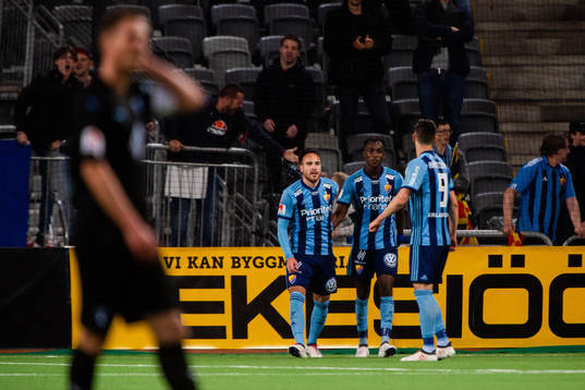 Djurgårdens Dzenis Kozica jublar