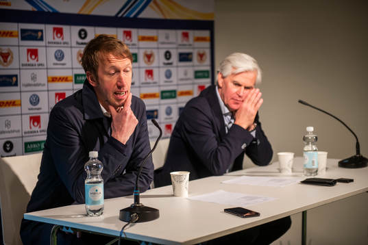Östersunds tränare Graham Potter och Kalmars tränare