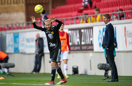 Östersunds tränare Graham Potter och Curtis Edwards