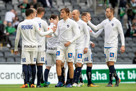 Norrköpings spelare laddar