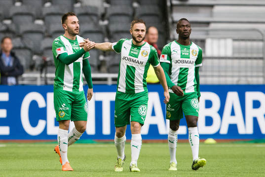 Hammarbys Muamer Tankovic jublar