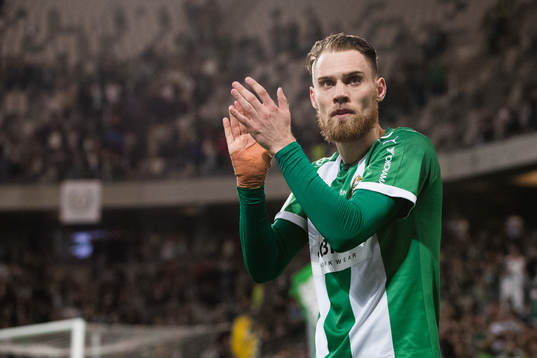 Hammarbys David Fällman tackar publiken