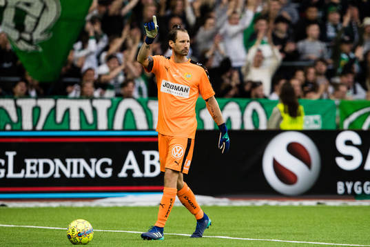 Hammarbys målvakt Johan Wiland