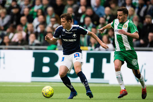 Norrköpings Simon Thern och Hammarbys Jeppe Andersen