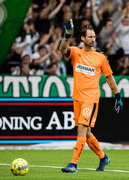 Hammarbys målvakt Johan Wiland