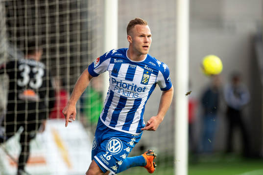 IFK Göteborgs Gustav Engvall jublar