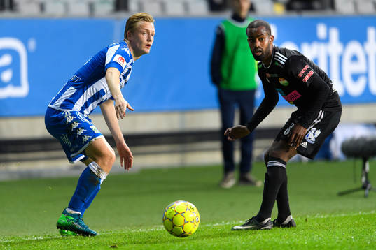 IFK Göteborgs Billy Nordström och Dalkurds Ammar Ahmed