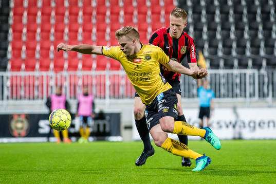 Elfsborgs Per Frick och Brommapojkarnas Martin Rauschenberg